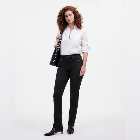 MADEWELL Curvy Mid-Rise Stovetop Jeans - Picture 1 of 7